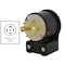 Ac Works Locking Plug, L21-30P, 30 A, 120/208V AC, Three Phase, Black ASEL2130P - alternate 2
